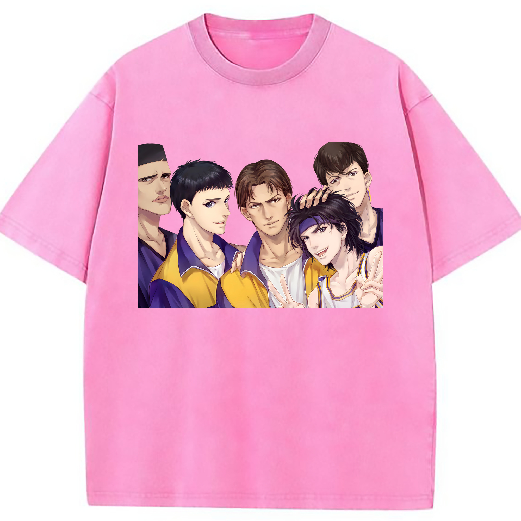 （画像用） SLAM DUNK／スラムダンク 綿100% ヴィンテージ風 半袖Tシャツ（フロントプリント）